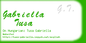 gabriella tusa business card